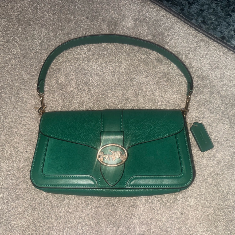 Coach Forest Green Shoulder Bag